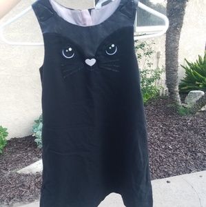 H&M size 7/8 black faux leather dress